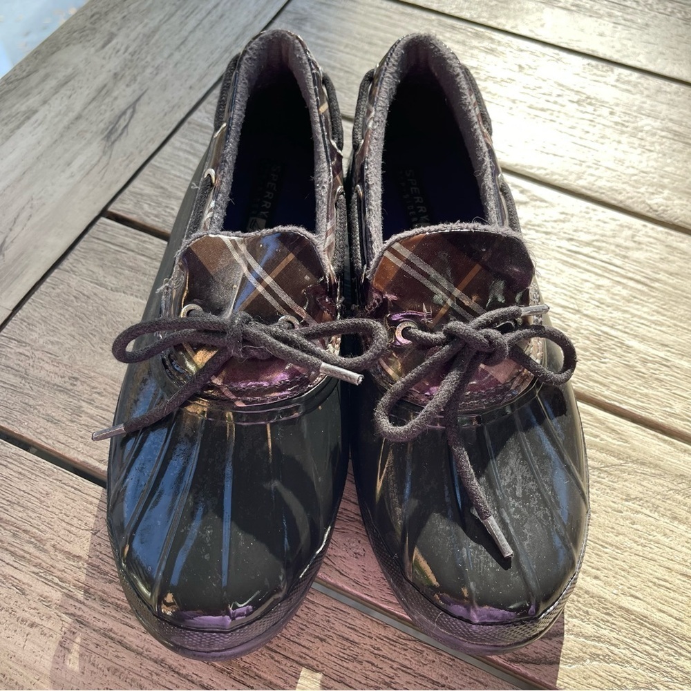 Sperry Womens Heron Waterproof Duck Shoes Size 8